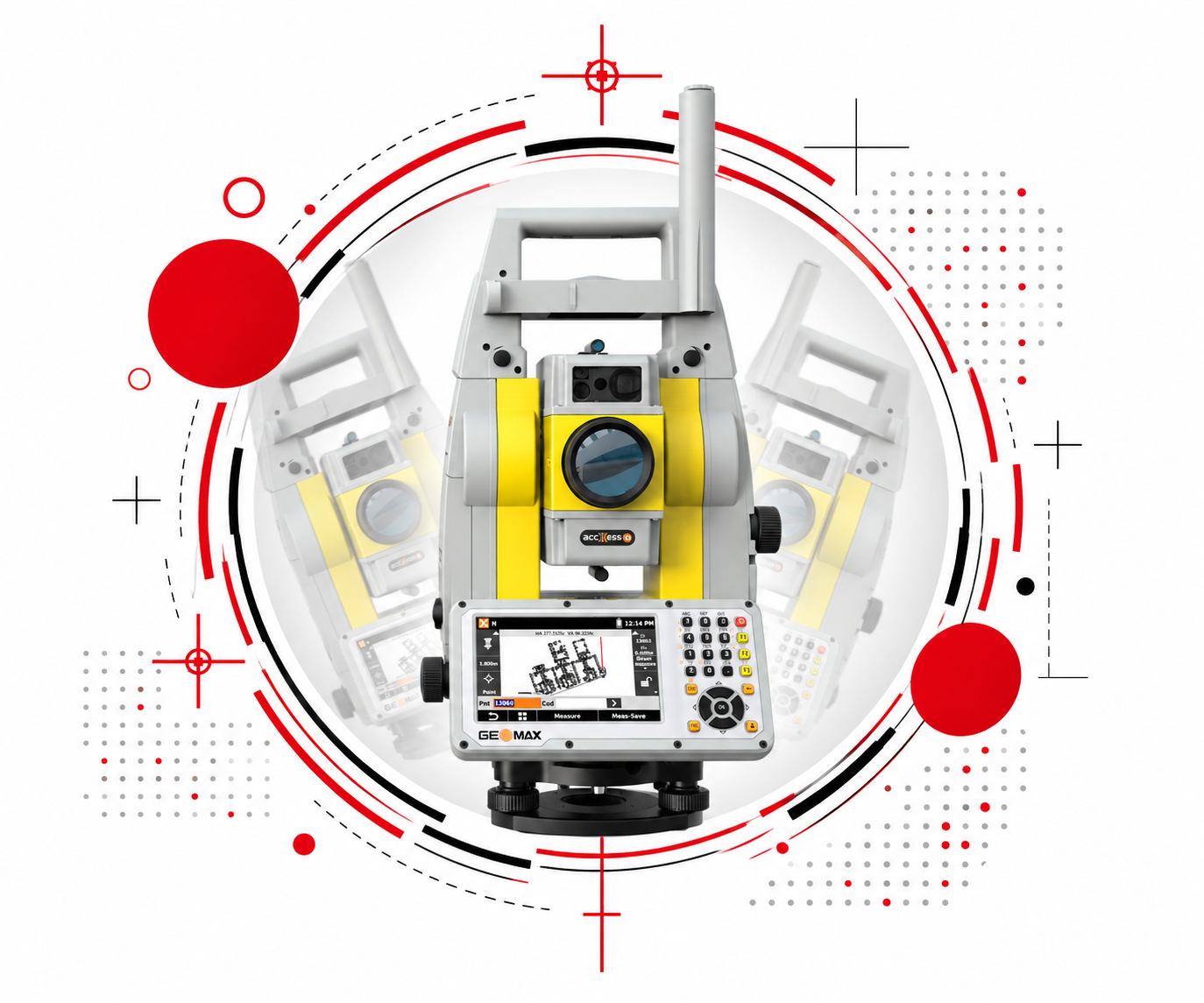 Robotická totálna stanica GeoMax Zoom